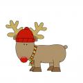 Reindeer with Scarf