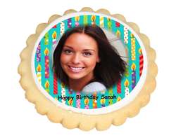 Candles Photo Cookies - from £15.95