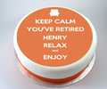 Keep Calm Retirement Cake